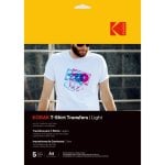 Kodak T-Shirt Transfers Papel Fotográfico A4 5 Hojas para Camiseta Clara Kodak T-Shirt Transfers Papel Fotográfico A4 5 Hojas para Camiseta Clara