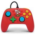 Alimenta un controller Mario Medley Nano con cavo rosso per Nintendo Switch