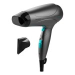 Secador de Cabelo Dobrável Iónico Cecotec Bamba IoniCare Power&Go 2400W Ar Frio Preto Turquesa