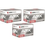 AgfaPhoto APX 100 Professional, 3er-Packung mit 35-mm-Schwarzweißfilmrollen, 36 Aufnahmen AgfaPhoto APX 100 Professional, 3er-Packung mit 35-mm-Schwarzweißfilmrollen, 36 Aufnahmen