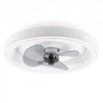 Ventilador de Teto Noaton 15050W Luz LED 3 pás 6 velocidades Branco