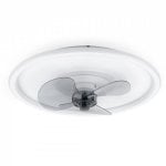 Ventilatore da soffitto Noaton 13045W Puppis con luce LED e controllo 18,5W Bianco