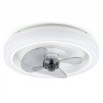 Ventilatore da soffitto Noaton 12045W con luce LED e controllo 26W Oro