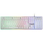 Tastiera da gioco Mars Gaming MK220 FRGB Rainbow White (FR)