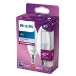 Confezione da 2 lampadine LED a candela Philips E14 4,9 W bianco freddo