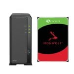 Synology DiskStation DS124 NAS 1 GB RAM + 1 disco rigido Seagate IronWolf da 10 TB