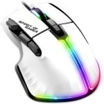 Mouse da gioco Spirit of Gamer Pro M5 RGB 12800 DPI bianco