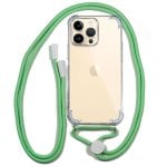 Custodia con cordino verde cool per iPhone 14 Pro Max