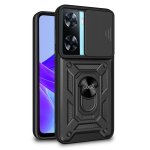 Étui rigide noir cool avec anneau pour Oppo A57s/A77 5G/Realme Narzo 50 5G
