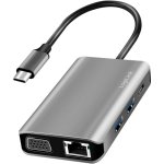 LogiLink UA0410 Hub Estação de Acoplamento USB 3.2 Gen1 de 7 Portas