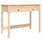 Vidaxl bureau avec tiroirs bois de pin massif 100x50x78 Cm