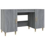 Vidaxl bureau contreplaqué Sonoma gris 140x50x75 Cm