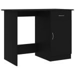 Vidaxl Bureau Contreplaqué Noir 100x50x76 Cm
