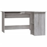 Vidaxl Mesa de Canto Contraplacado Cinzento 120x140x75 Cm