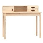 Vidaxl bureau en bois de pin massif 110x50x93 Cm