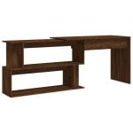 Vidaxl Bureau d'angle Contreplaqué Couleur Chêne 200x50x76cm