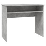 Vidaxl bureau en contreplaqué gris béton 90x50x74 Cm