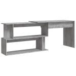 Vidaxl Mesa de Canto Contraplacado Sonoma Cinzento 200x50x76cm