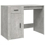 Vidaxl Bureau Contreplaqué Gris Béton 100x49x75 Cm