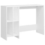 Mesa para caderno em contraplacado branco Vidaxl 102,5x35x75 cm