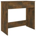 Mesa de contraplacado Vidaxl Carvalho fumado 80x40x75 cm