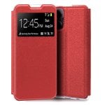 Capa flip legal lisa vermelha para Xiaomi Poco X5 Pro 5G