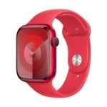 Apple Watch Series 9 GPS + Cellular 45mm Retina OLED (PRODUCT) RED M/L Resistência à Água