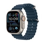 Apple Watch Ultra 2 GPS Cellular 49mm OLED Titane Bracelet Bleu Étanche 100m SpO2 ECG NFC
