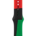 Apple MUQ73ZM/A accessoire intelligent à porter sur soi Bande Noir, Vert, Rouge Fluoroélastomère