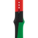 Apple MUQ83ZM/A accessoire intelligent à porter sur soi Bande Noir, Vert, Rouge Fluoroélastomère