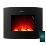 Cheminée Électrique Cecotec ReadyWarm 2650 Curved Flames Connected 2000W Murale Wifi Télécommande