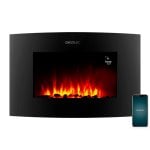 Cecotec ReadyWarm 3550 Curved Flames Camino elettrico WiFi connesso 2000W con telecomando Cecotec ReadyWarm 3550 Curved Flames Camino elettrico WiFi connesso 2000W con telecomando