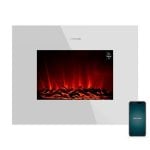 Chimenea Cecotec ReadyWarm 2690 Flames Connected White WiFi 2000 W 26" LED Chimenea Cecotec ReadyWarm 2690 Flames Connected White WiFi 2000 W 26" LED