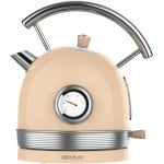 Bollitore Cecotec Thermosense 420 Vintage 1.8L 2200W Acciaio Beige Termometro Bollitore Cecotec Thermosense 420 Vintage 1.8L 2200W Acciaio Beige Termometro