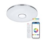 Plafoniera Smartled Ksix Aura con altoparlante integrato 5W 7.200 Lm 66W Bianco