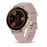 Garmin Venu 3S Bluetooth WiFi GPS 41mm AMOLED Ouro Rosa Correa Rosa Pequena 5ATM SpO2