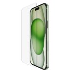 Protector de pantalla Belkin iPhone 15 Plus cristal templado 9H antimicrobiano