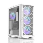 Torre ATX Zalman Z10 Duo Bianco ARGB USB-C Vetro Temperato
