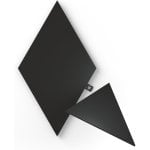 Nanoleaf Shapes Triangles Pack d'extension 3 panneaux LED RVB pour formes plus intelligentes Kit noir