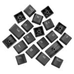 Newskill Serike V2 Keycap Set Pacchetto di personalizzazione tasti neri per tastiere meccaniche