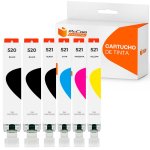 Pccom Essential Cartucho Tinta Compatible Canon PGI520/CLI521 Negro/Cian/Magenta/Amarillo Pack 6 Pccom Essential Cartucho Tinta Compatible Canon PGI520/CLI521 Negro/Cian/Magenta/Amarillo Pack 6