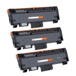 Pccom Essential Tóner Compatible con Samsung MLT-D116L/MLT-D116S Negro Pack 3