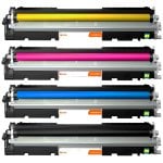 Pccom Essential Tóner Compatible con HP 126A/130A Negro/Cian/Magenta/Amarillo Pack 4
