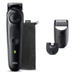 Regolabarba Viso Braun BeardTrimmer 5 BT5420 Senza Filo 100min Impermeabile 40 Impostazioni 3 Pettini