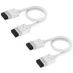 Corsair iCUE LINK Cabo 2x 200mm com Conectores Retos Branco Corsair iCUE LINK Cabo 2x 200mm com Conectores Retos Branco