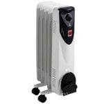 FM BR-10 Radiador a Óleo Baixo 5 Elementos 1000W Branco