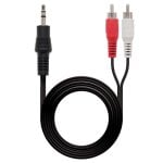 Nanocable 10.24.0303 Cavo adattatore audio jack da 3,5 mm a 2x RCA 3 m nero