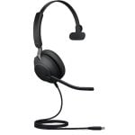 Auricolare Jabra Evolve2 40 SE con cavo USB-C Mono Cancellazione del Rumore Nero Auricolare Jabra Evolve2 40 SE con cavo USB-C Mono Cancellazione del Rumore Nero