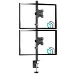 Onkron D208E-B Support pour deux moniteurs 13"-34" vertical noir Onkron D208E-B Support pour deux moniteurs 13"-34" vertical noir