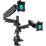 Onkron G140-B Support de bureau à double bras pour moniteur 13"- 32" Noir